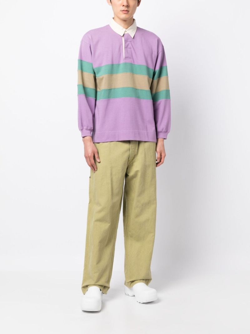 Purple Climber Striped Polo Shirt