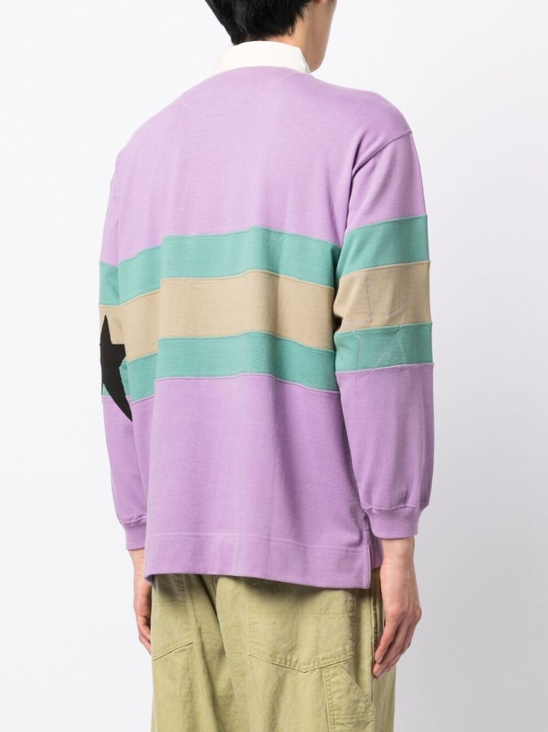 Purple Climber Striped Polo Shirt