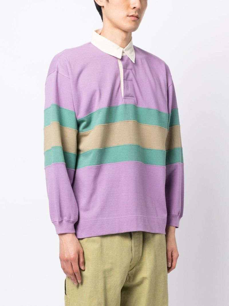 Purple Climber Striped Polo Shirt