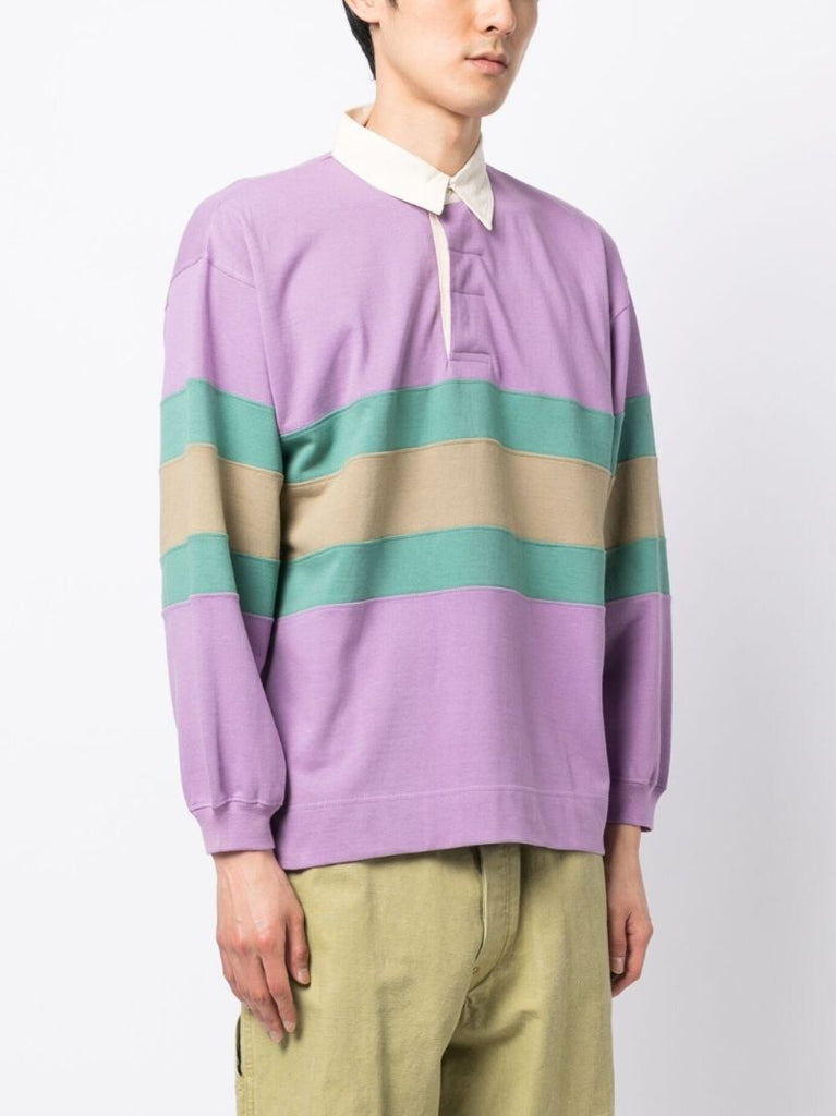 Purple Climber Striped Polo Shirt