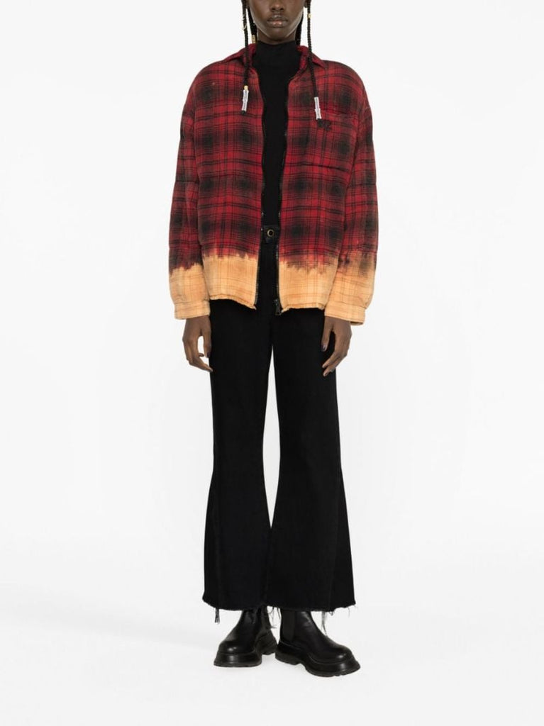 Red Bunny Heart Print Shirt Jacket