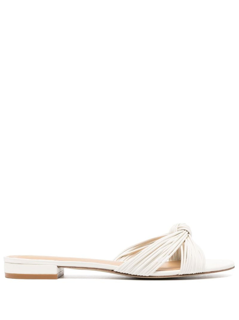 White Peridot Knotted Mules