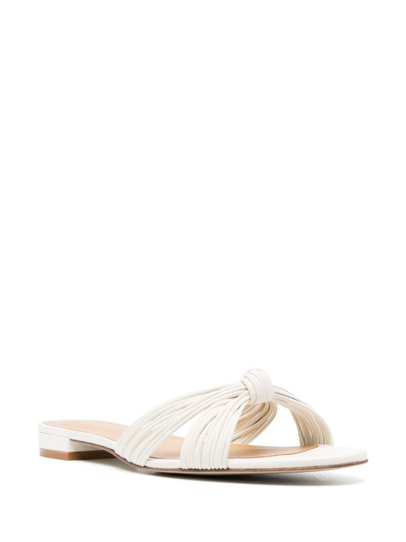 White Peridot Knotted Mules