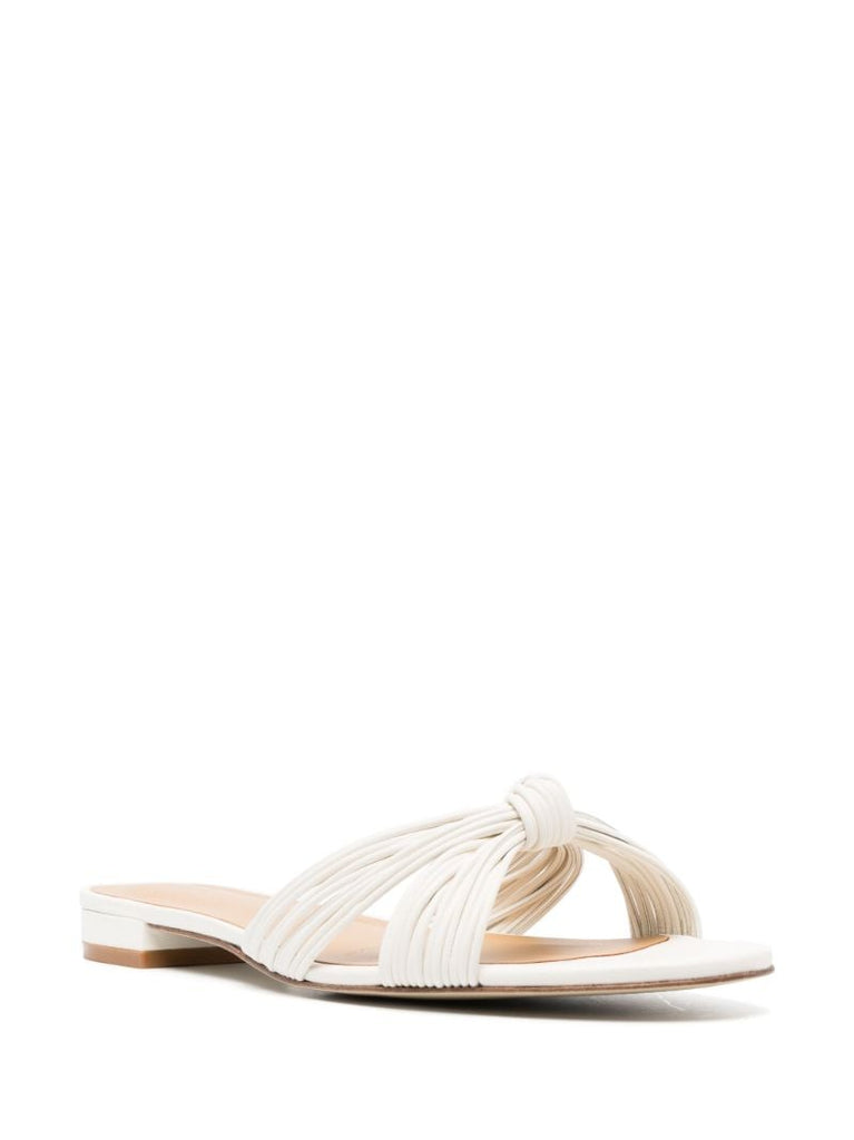 White Peridot Knotted Mules