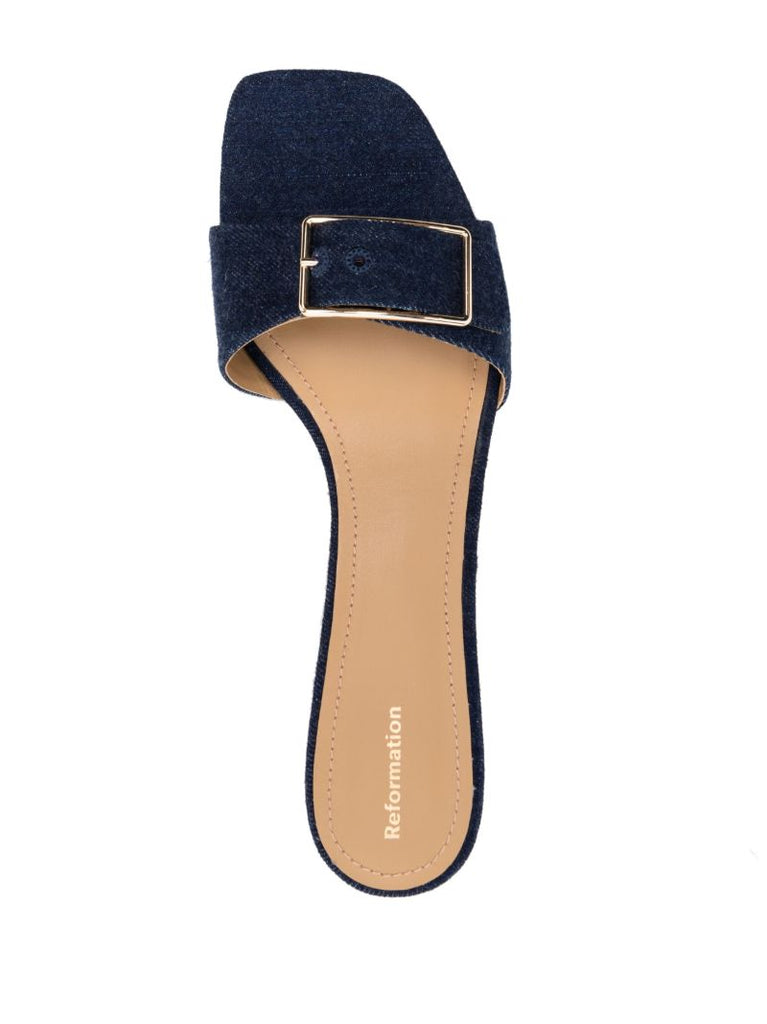 Blue Adria 35 Denim Mules