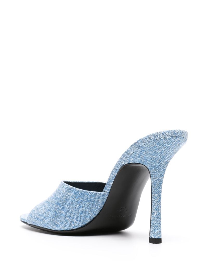 Blue Lucienne 105 Patent-leather Mules