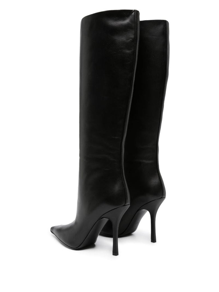 Black Delphine 105 Leather Boots