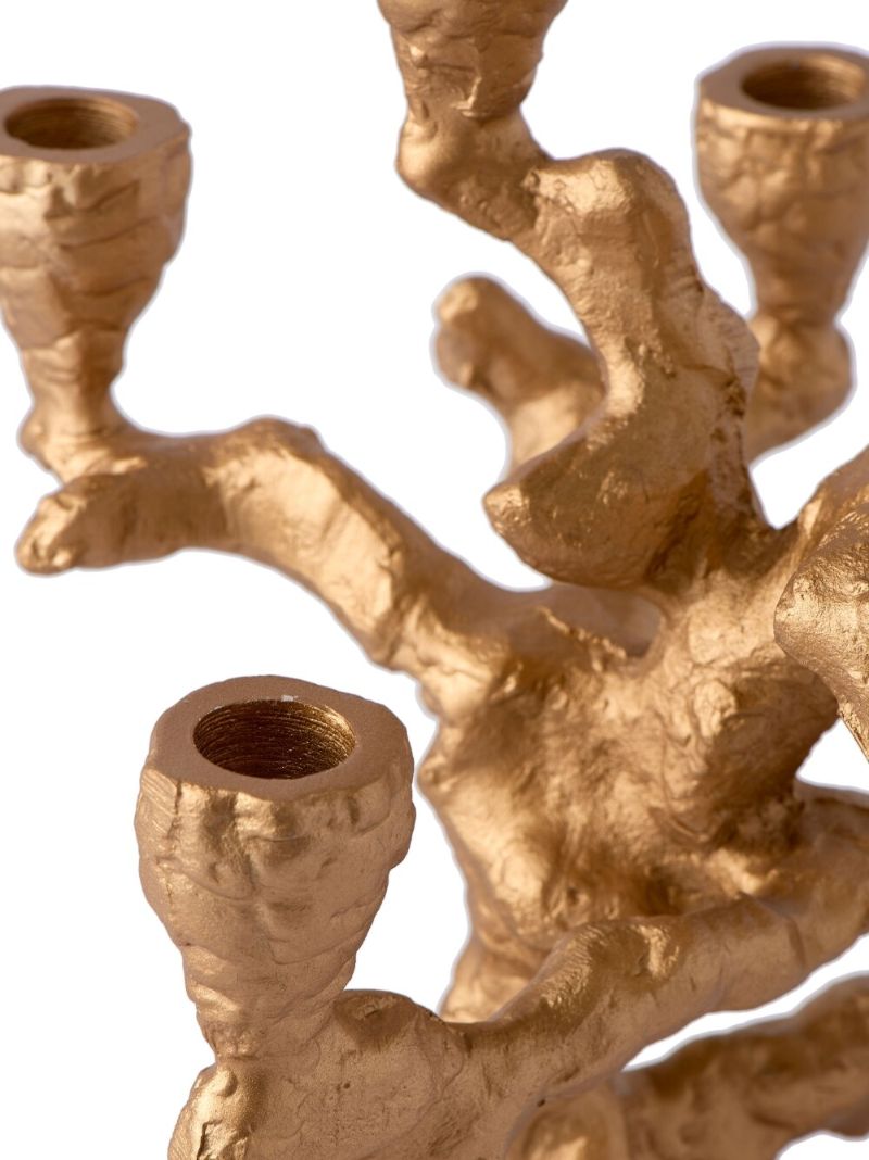 Gold Apple Tree Small Candle Holder