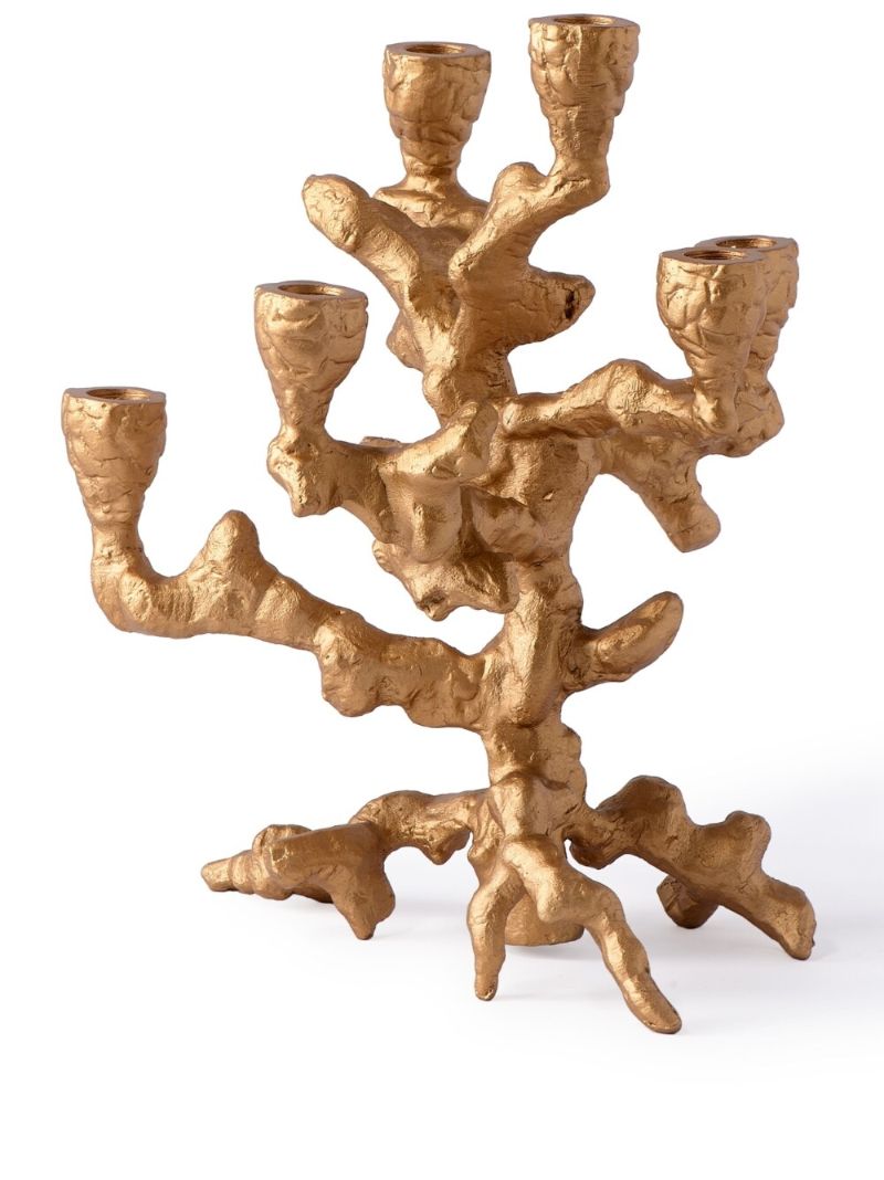 Gold Apple Tree Small Candle Holder