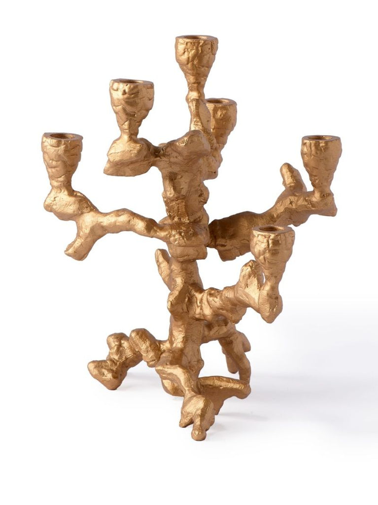 Gold Apple Tree Small Candle Holder