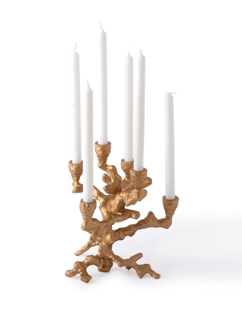 Gold Apple Tree Small Candle Holder