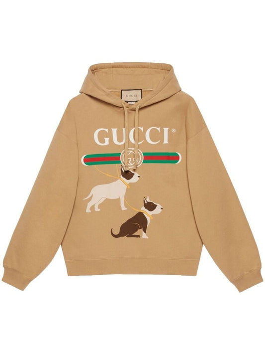 Beige Interlocking G Hoodie