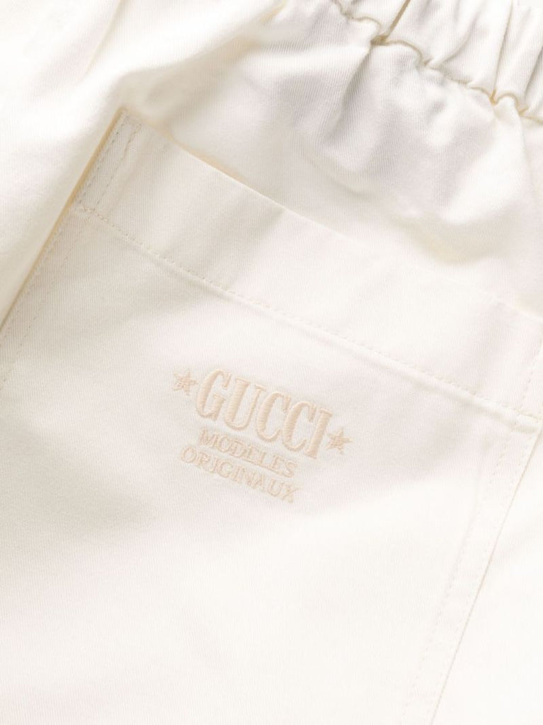Cotton Straight Trousers