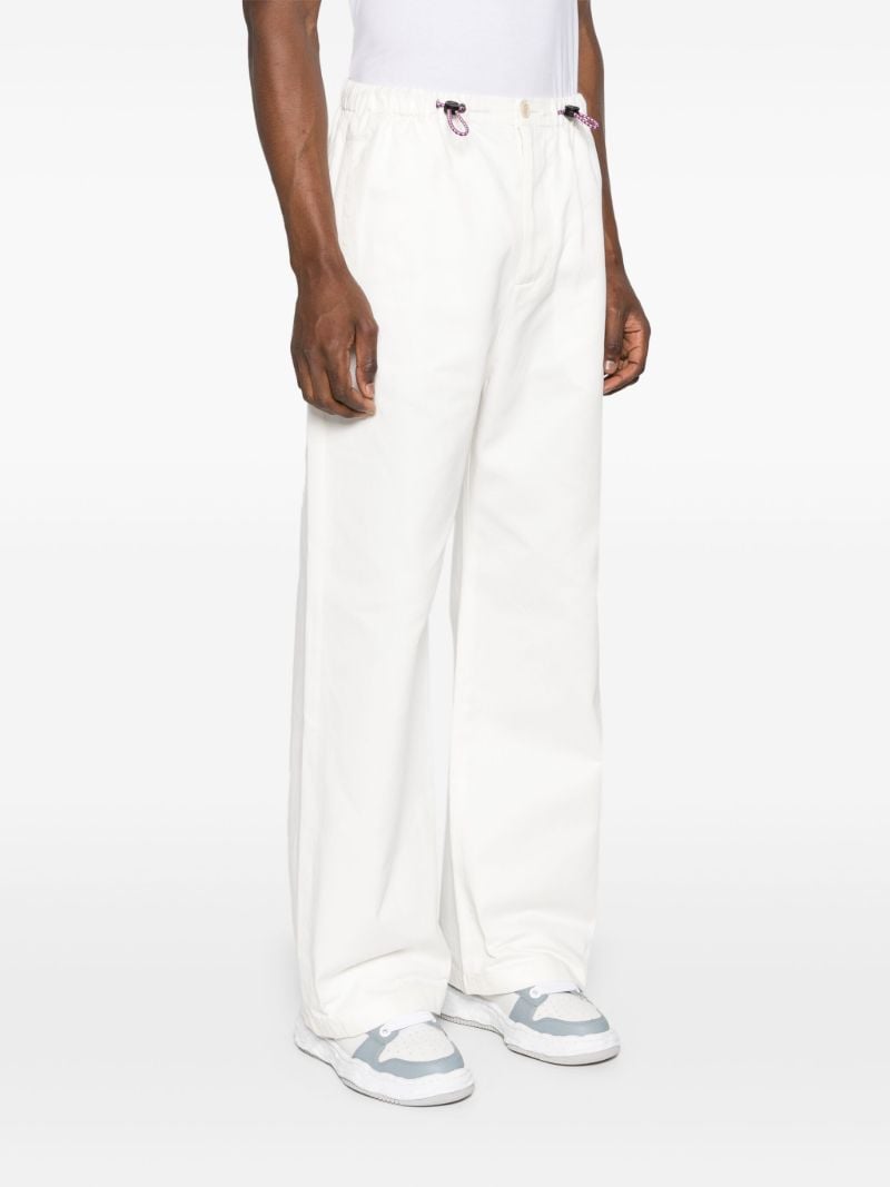 Neutral Twinsburg Cotton Straight Legs Trousers