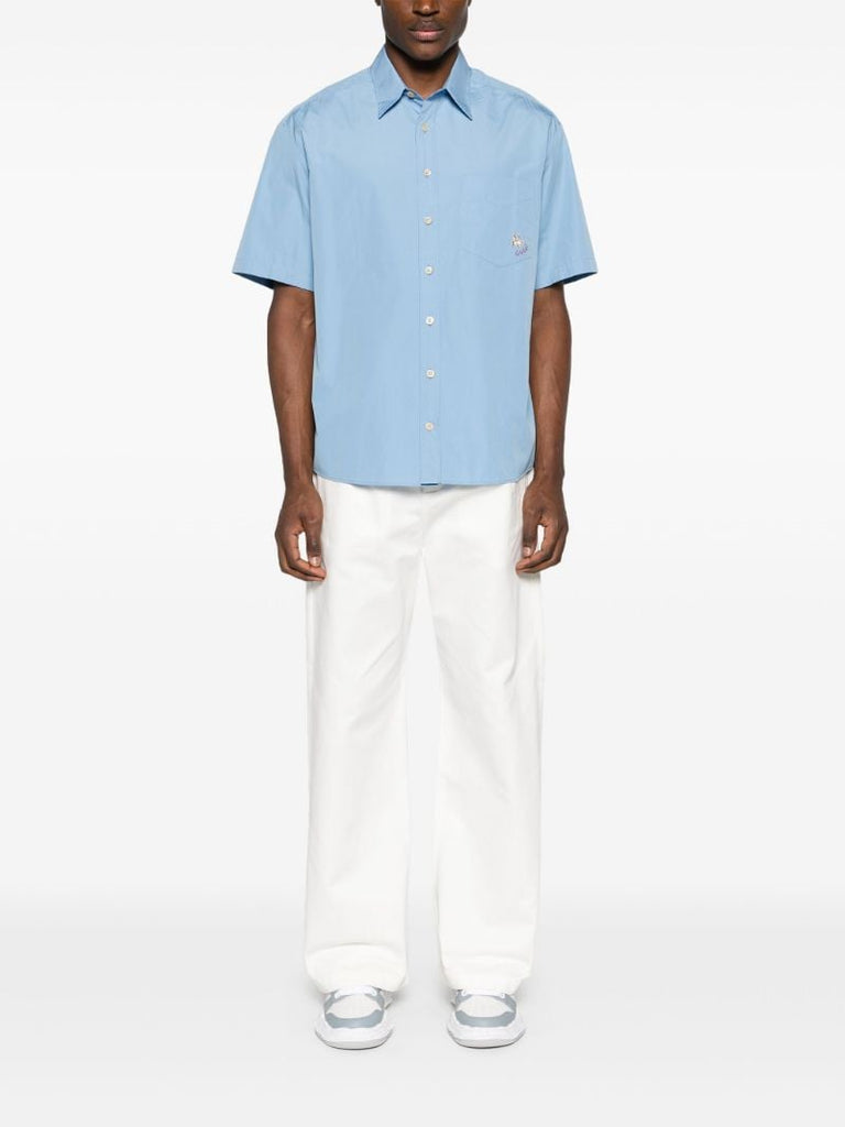 Cotton Straight Trousers