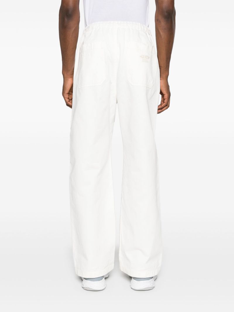 Cotton Straight Trousers