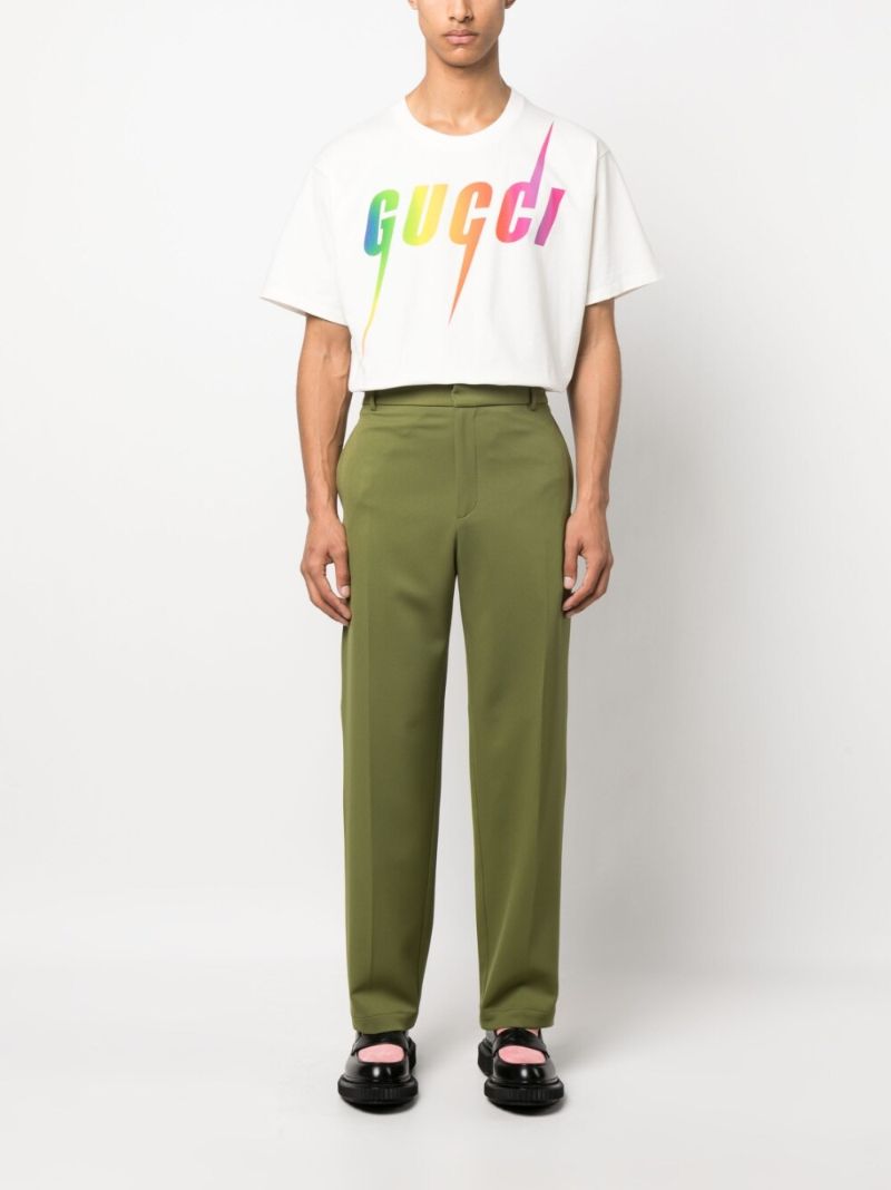 White Gucci Blade Print T-shirt