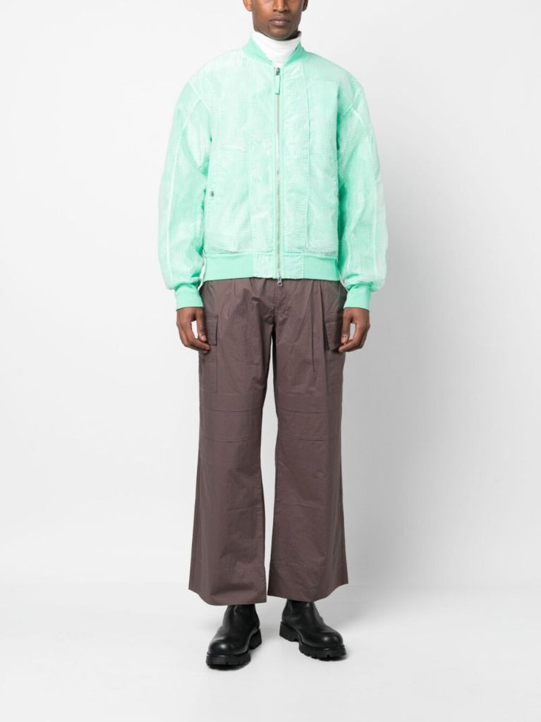 Green Ripstop Bomber Jacket