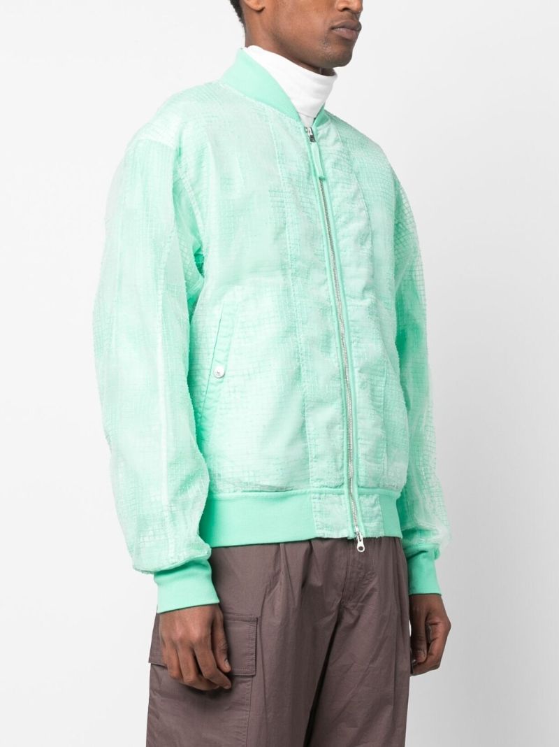 Green Ripstop Bomber Jacket
