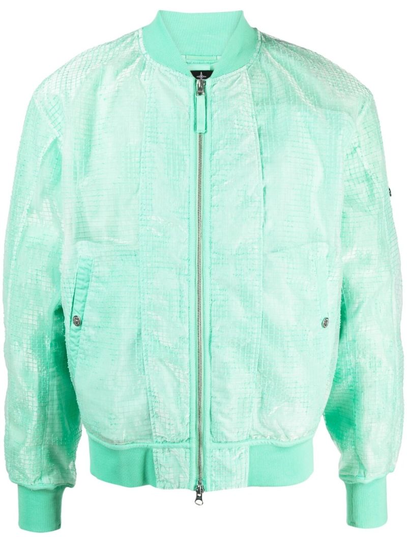 Green Ripstop Bomber Jacket