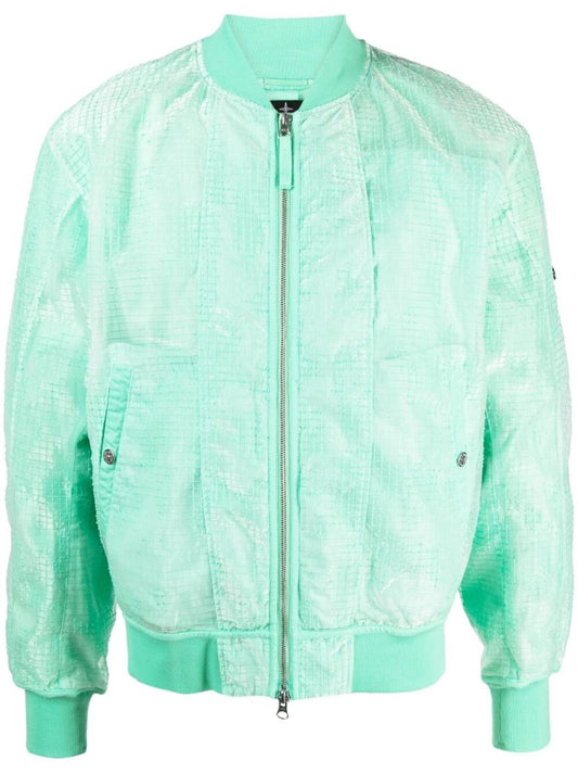 Green Ripstop Bomber Jacket