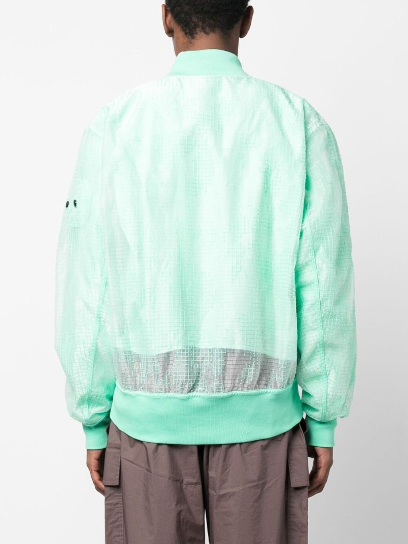 Green Ripstop Bomber Jacket