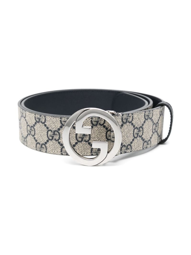 Neutral Gg Supreme Leather Belt