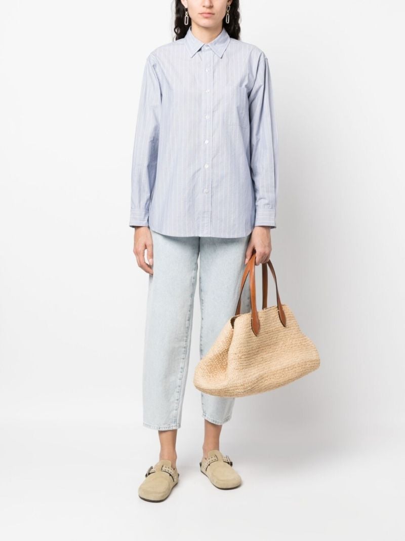 Blue Striped Long-sleeve Shirt