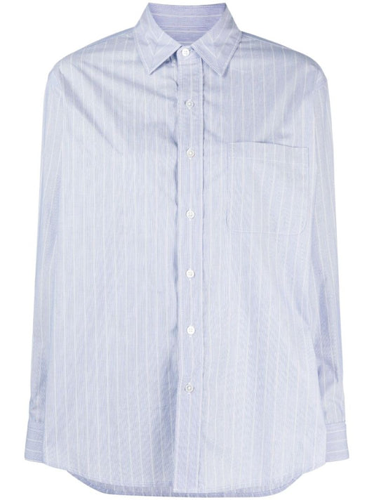 Blue Striped Long-sleeve Shirt