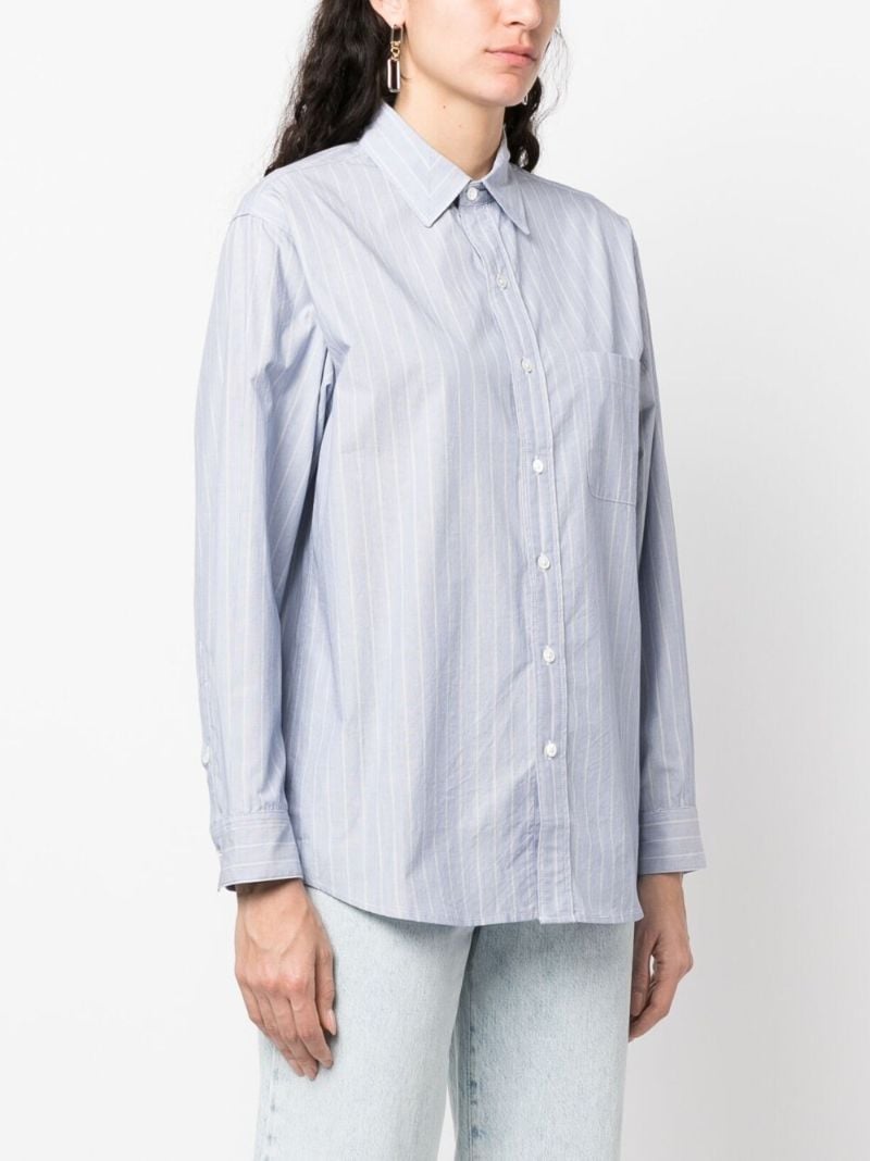 Blue Striped Long-sleeve Shirt