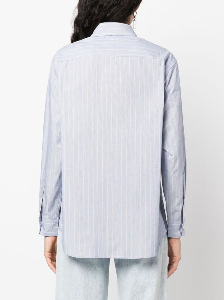 Blue Striped Long-sleeve Shirt