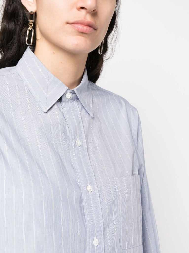 Blue Striped Long-sleeve Shirt