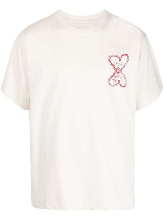 White Grateful Graphic Print T-shirt