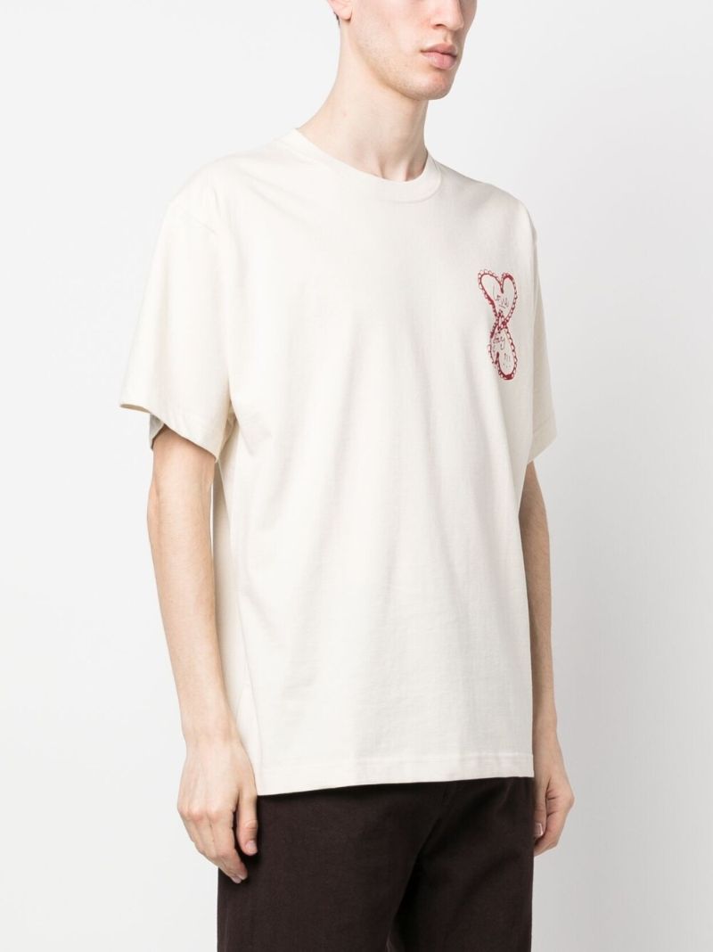 White Grateful Graphic Print T-shirt