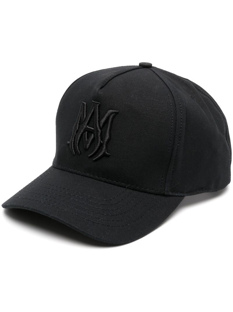 Black Logo-embroidered Cotton Cap