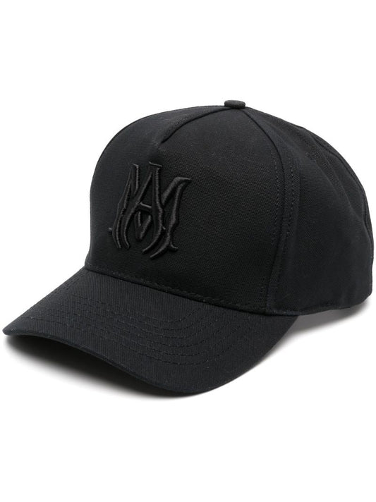Black Logo-embroidered Cotton Cap