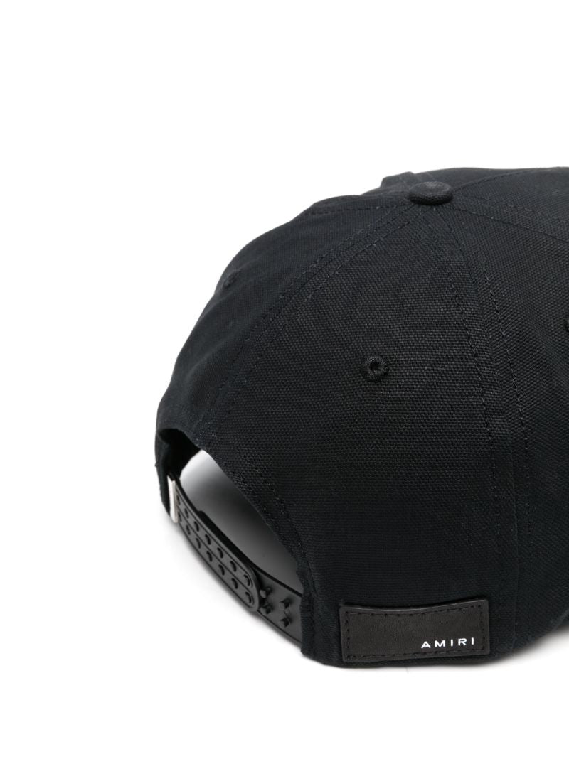 Black Logo-embroidered Cotton Cap