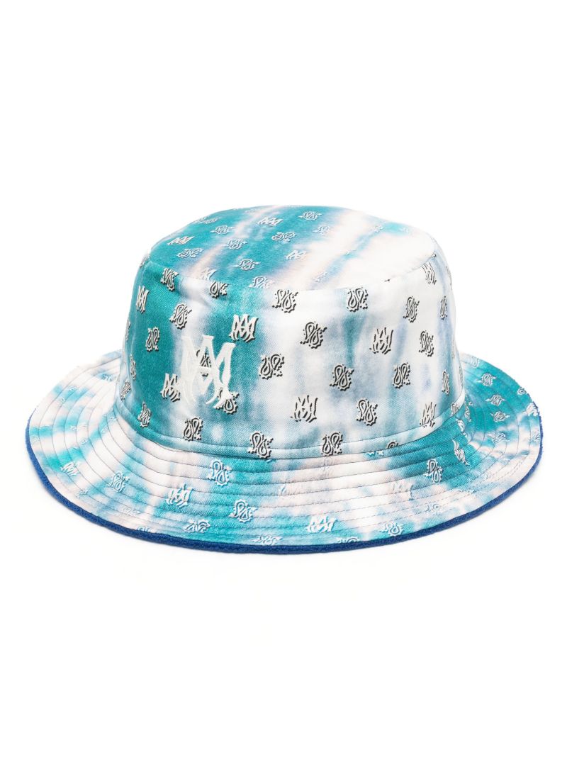 Blue Micro Paisley Reversible Buckle Hat