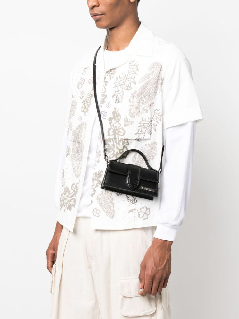 Black Le Bambino Leather Shoulder Bag