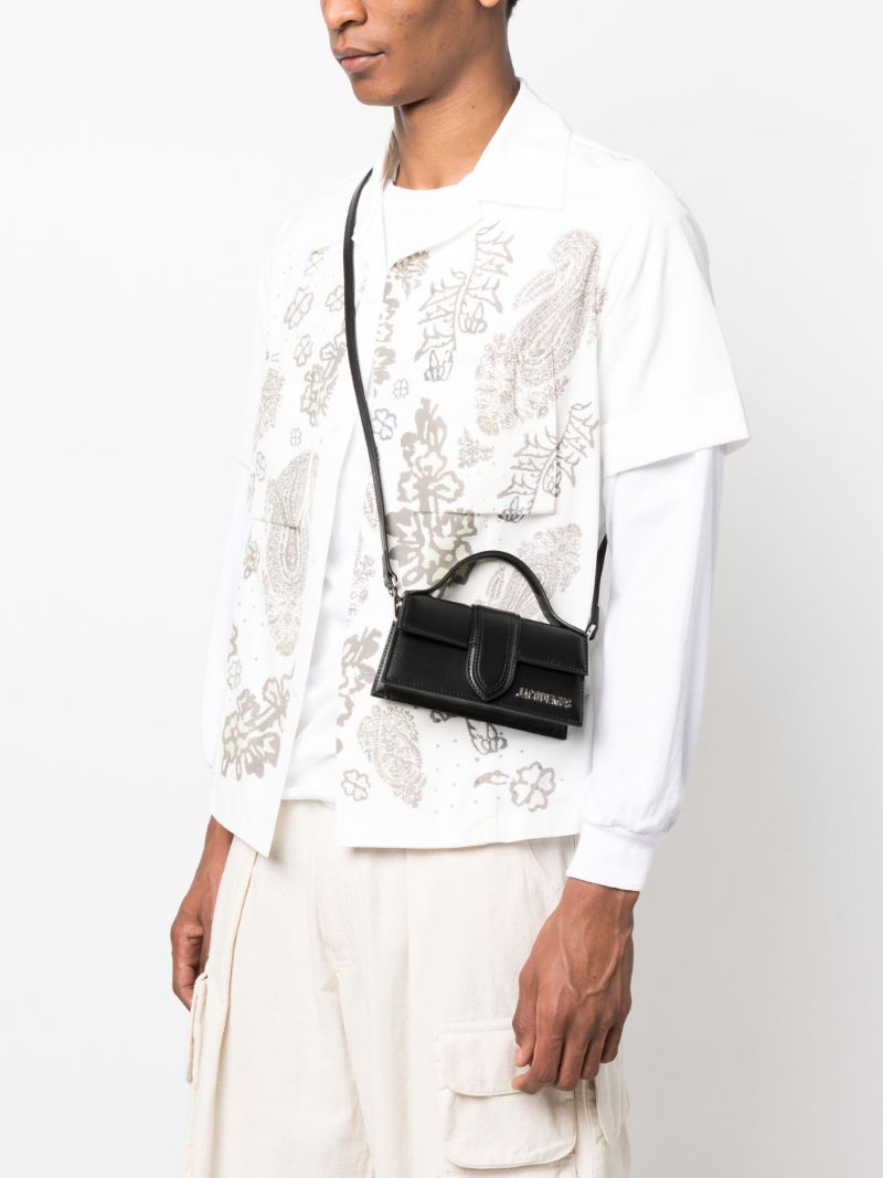 Black Le Bambino Leather Shoulder Bag