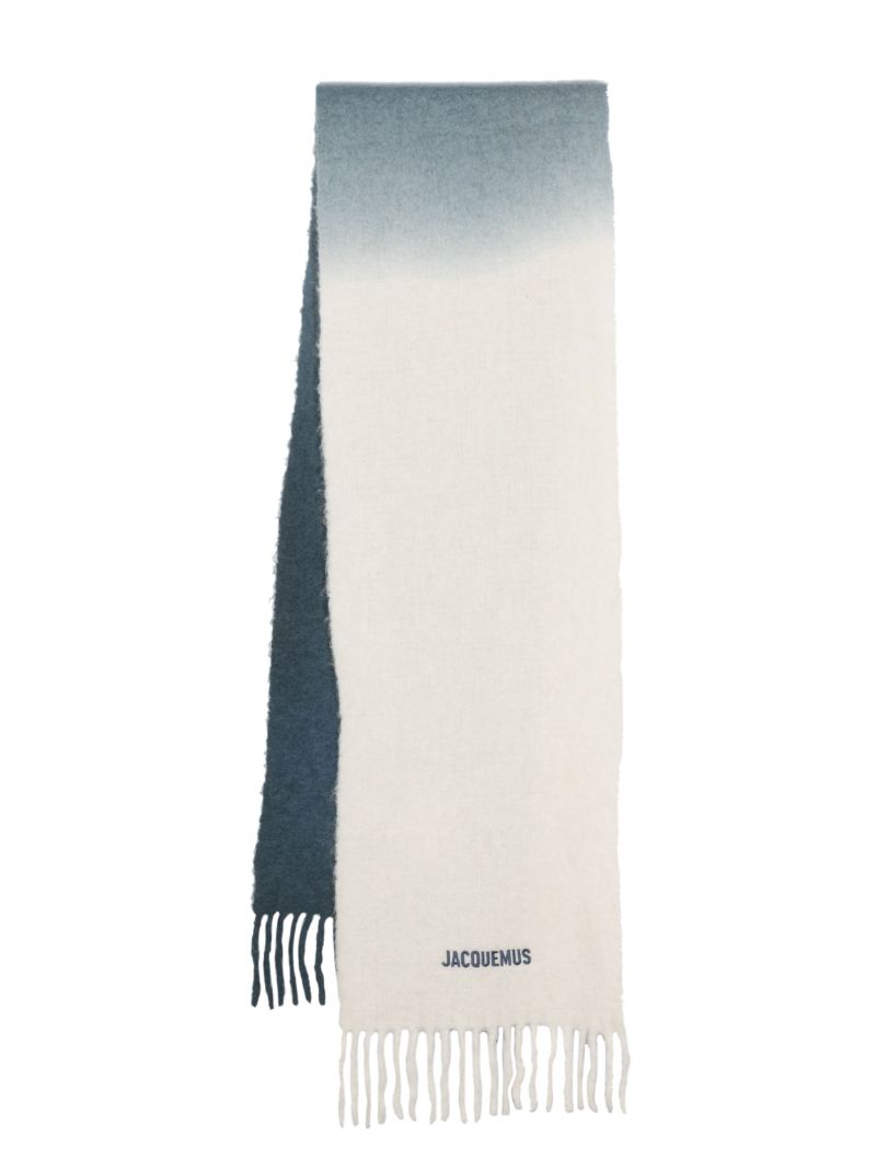 Blue L'Ã_x0083_Â©charpe Moisson Alpaca-blend Scarf