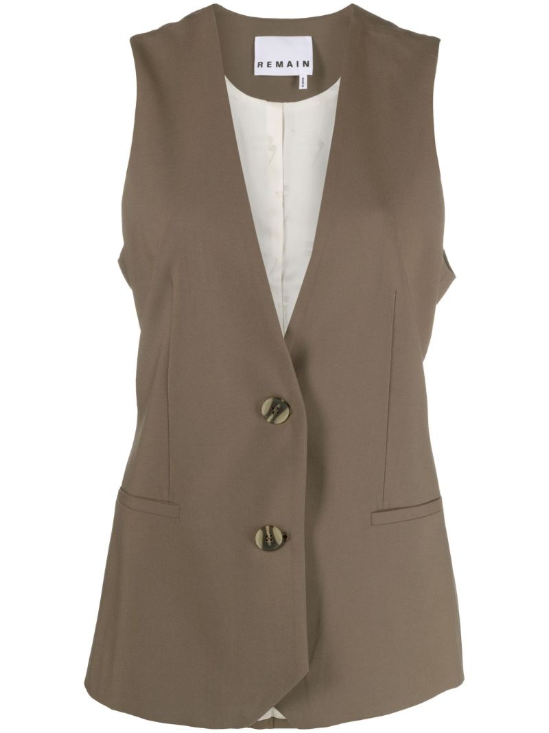 Brown Tailored Waistcoat