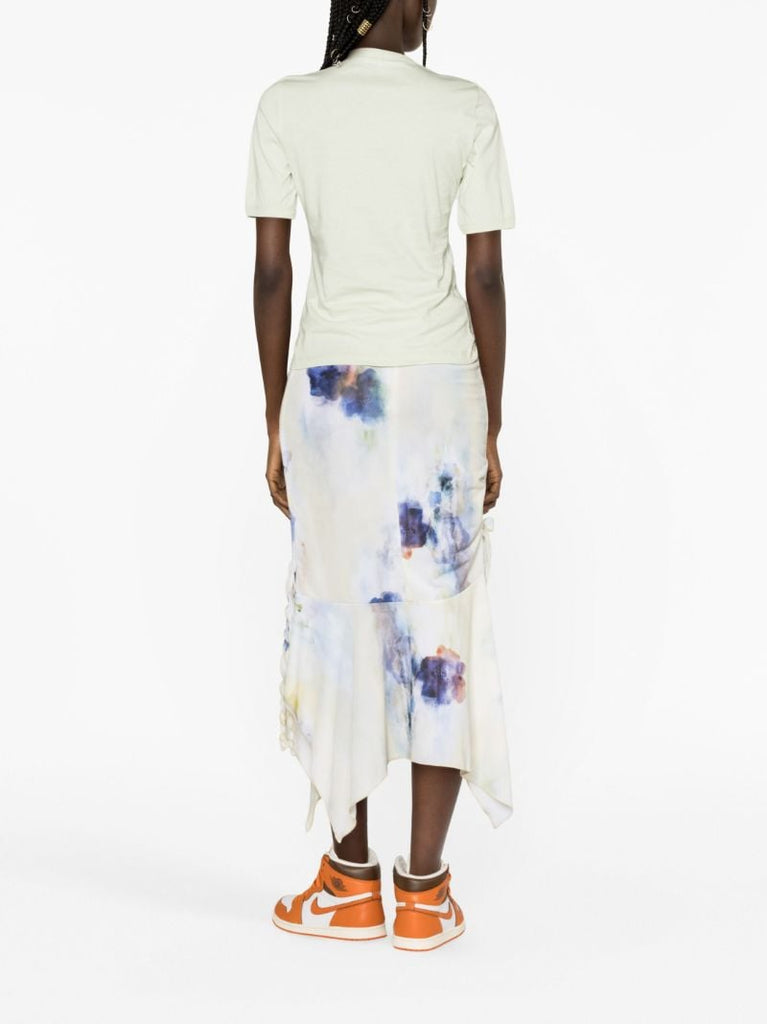 Green Flower Fitter Organic Cotton T-shirt