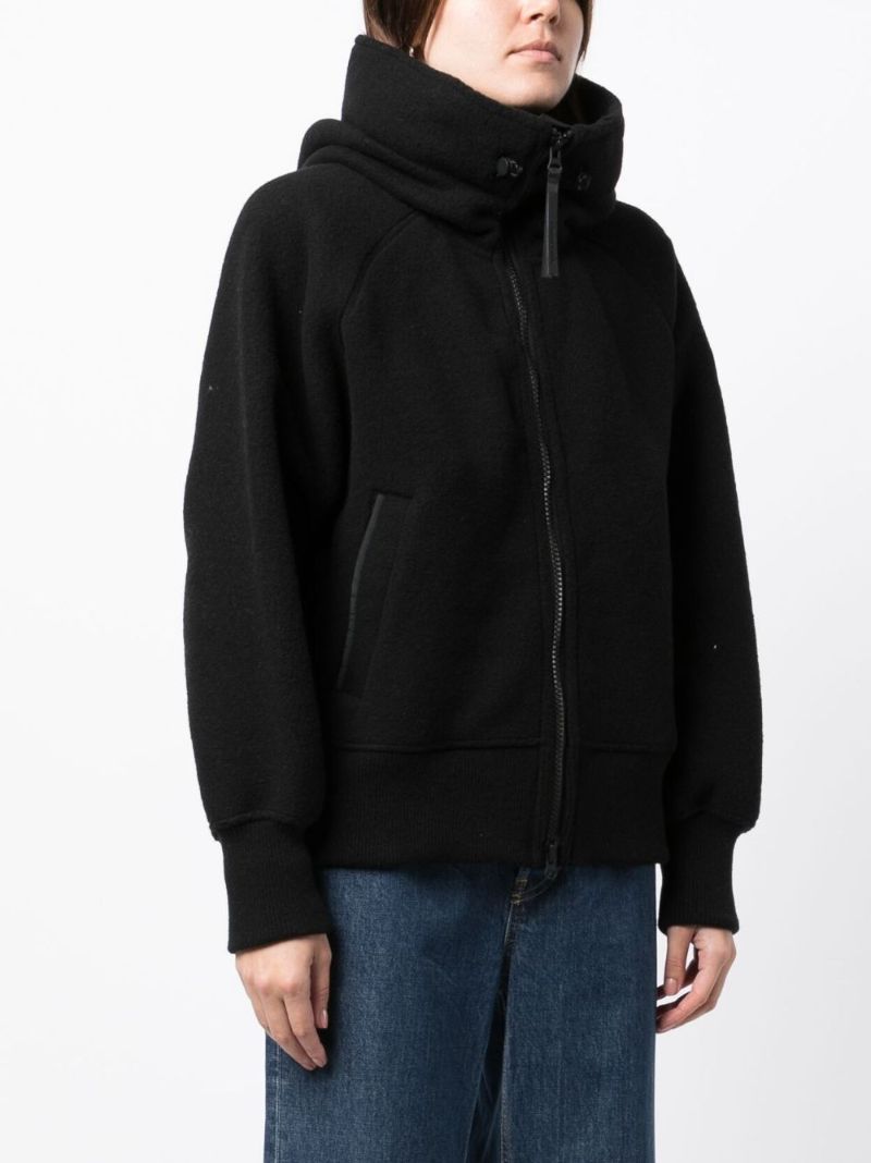 Black Chilliwack Fleece Hooded Jacket