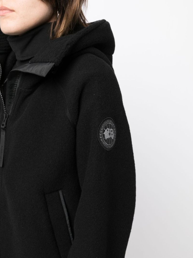 Black Chilliwack Fleece Hooded Jacket