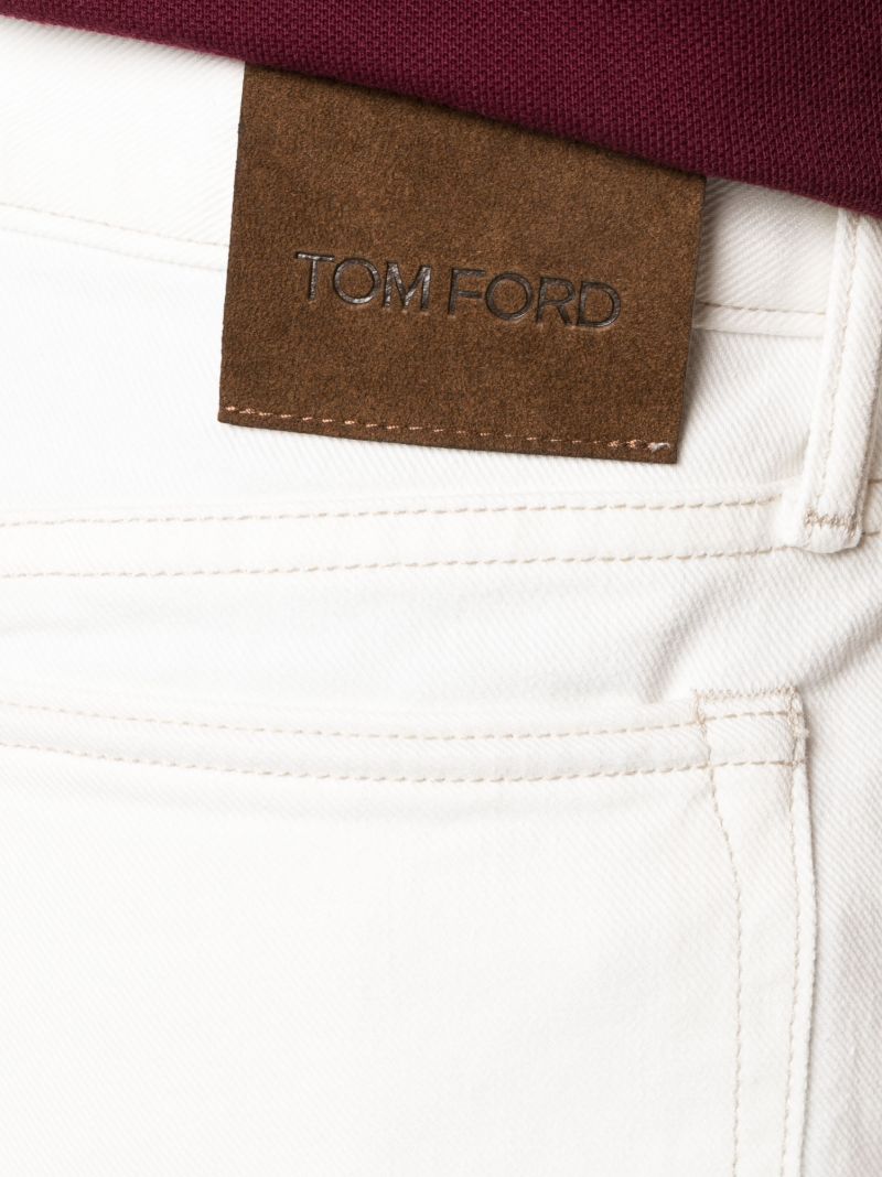 Neutral Stretch Cotton Straight Leg Jeans
