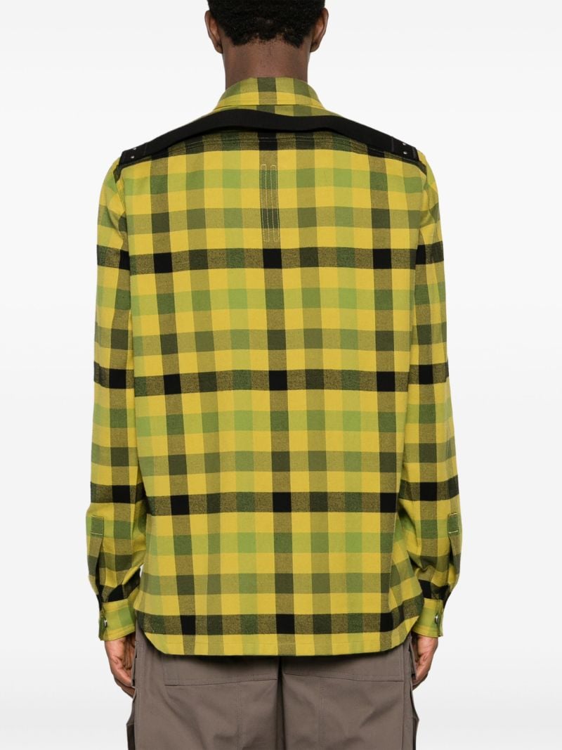 Yellow Checked Cotton Shirt