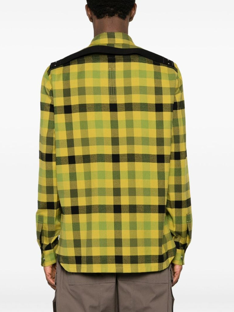 Yellow Checked Cotton Shirt