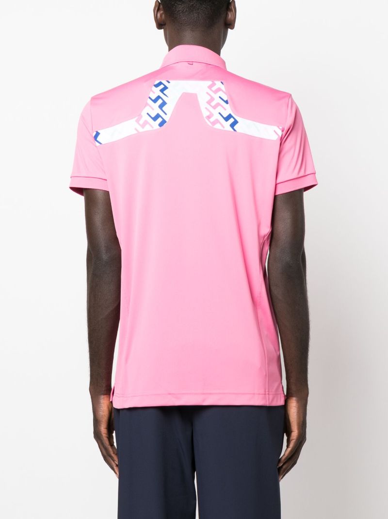Pink Kv Logo Print Polo Shirt