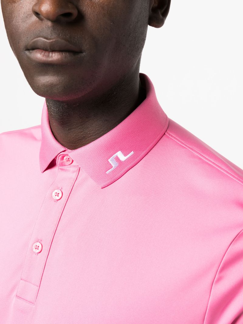 Pink Kv Logo Print Polo Shirt